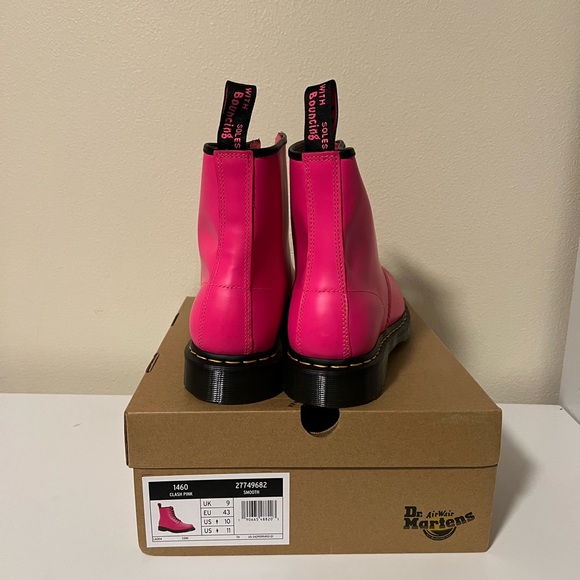 Dr Martens 1460 SMOOTH LEATHER LACE UP BOOTS - Picture 10 of 16